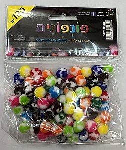 פונפון מנומר 1.5 ס"מ 100 יח' פונפון מנומר 1.5 ס"מ 100 יח'